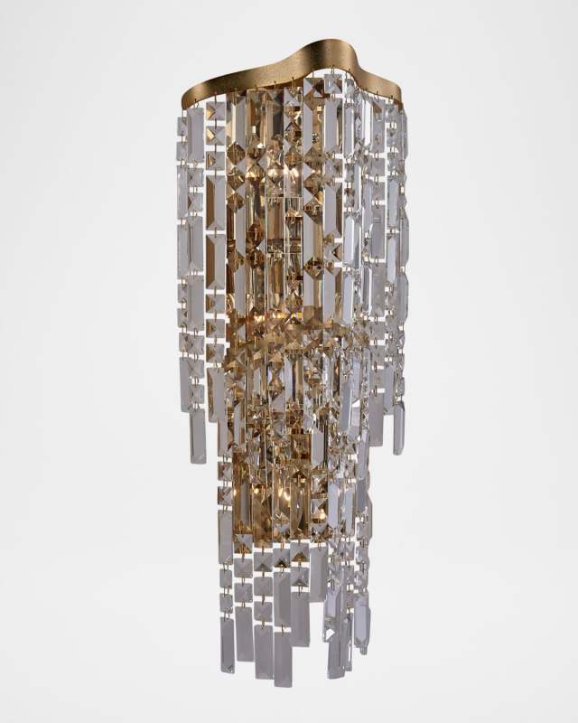 Cadere 28" 6-Light Crystal Wall Sconce